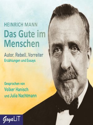 cover image of Das Gute im Menschen. Erzählungen und Essays